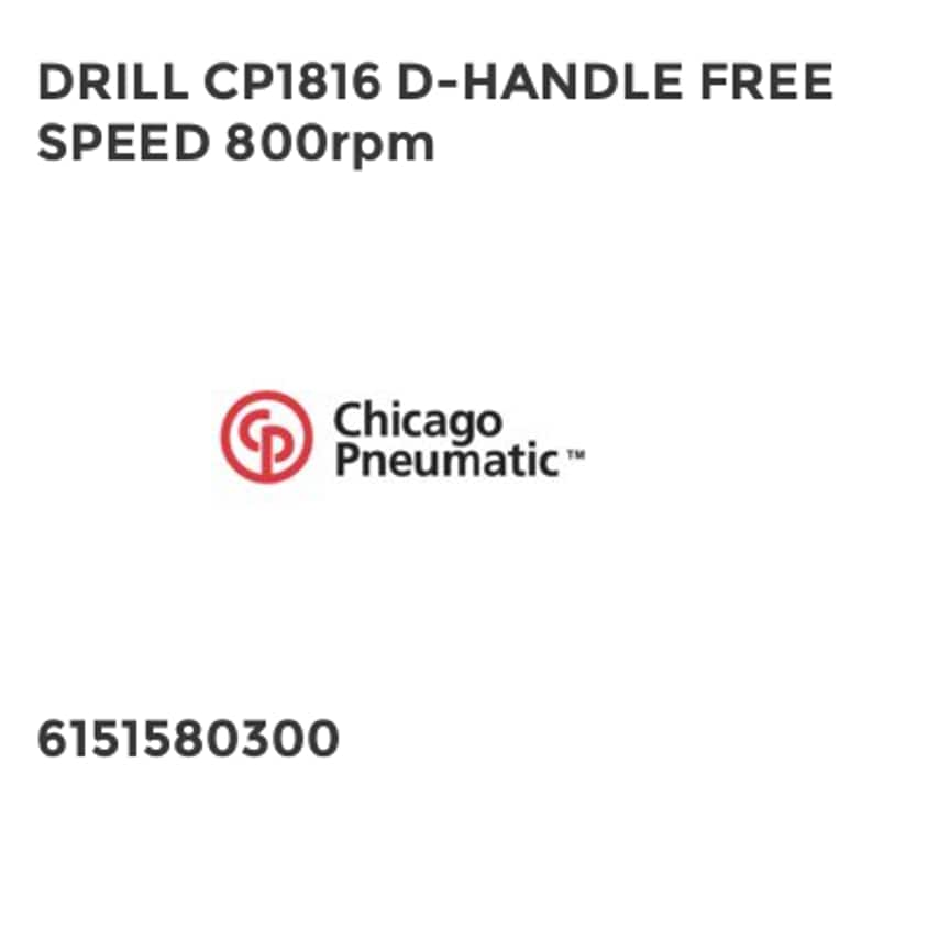 DRILL CP1816 D-HANDLE FREE SPEED 800rpm