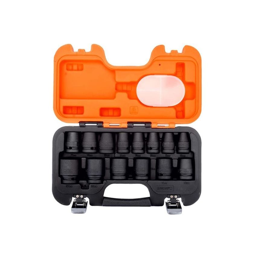 D/S14 1/2in Drive Impact Socket Set, 14 Piece BAHDS14