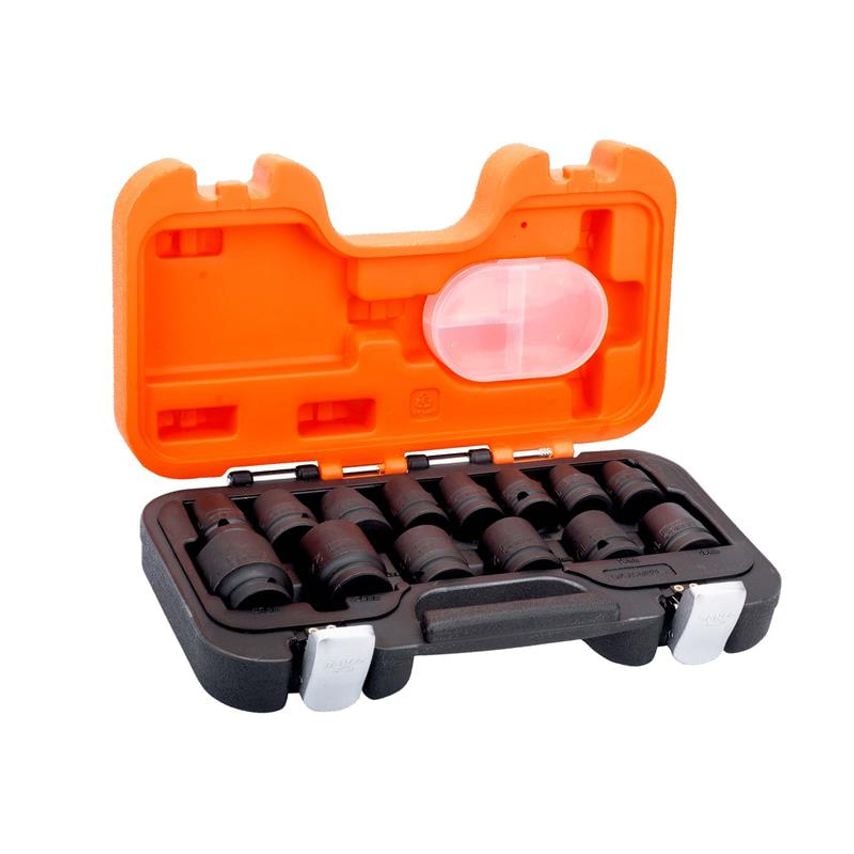 D/S14 1/2in Drive Impact Socket Set, 14 Piece BAHDS14