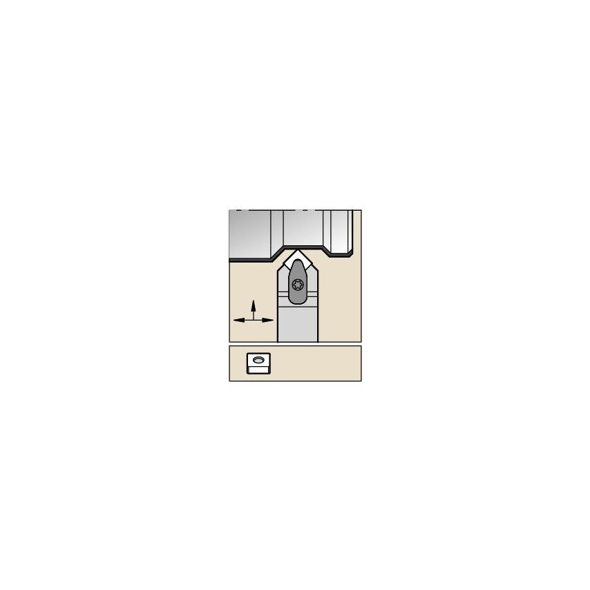 DSDNN2020K12KC04 D Clamping Holder W20, 0MM L125