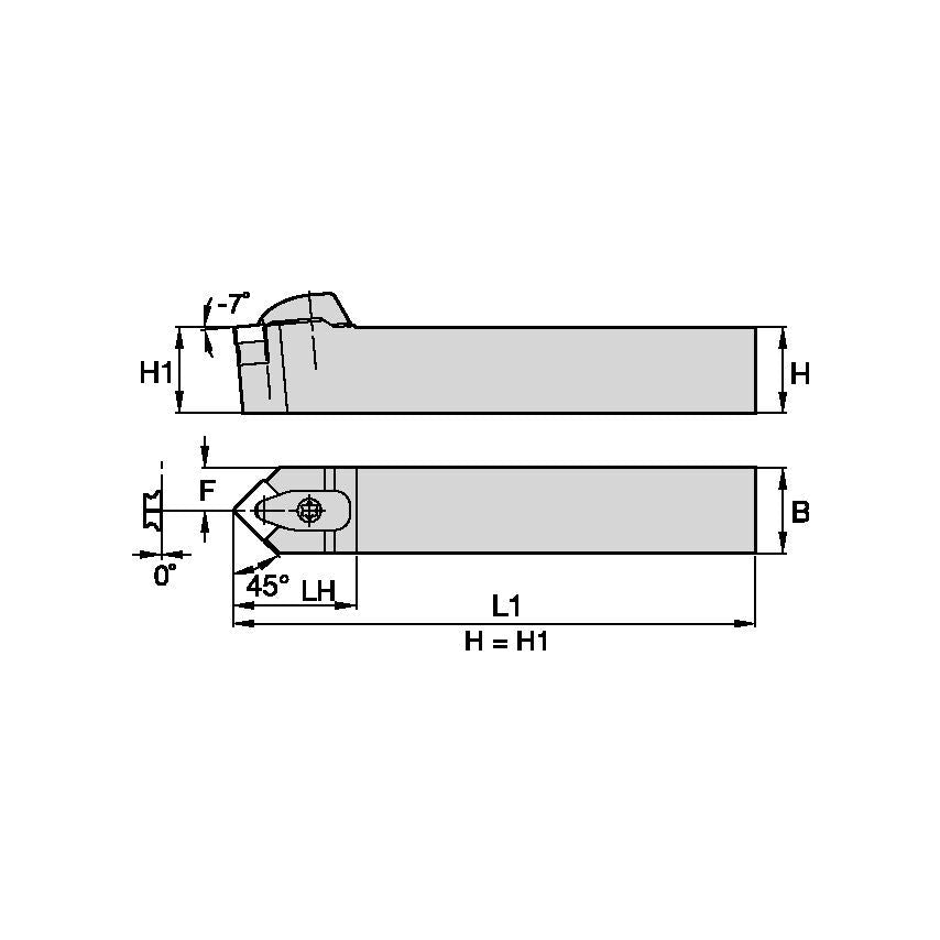 DSDNN206KC4 D Clamping Holder W1.25 L6.00