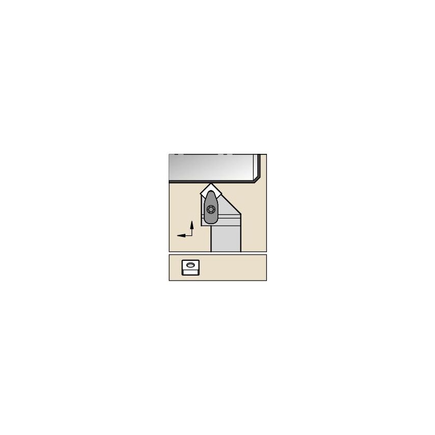 DSSNR164DKC3 D Clamping Holder W1.00 L6.00