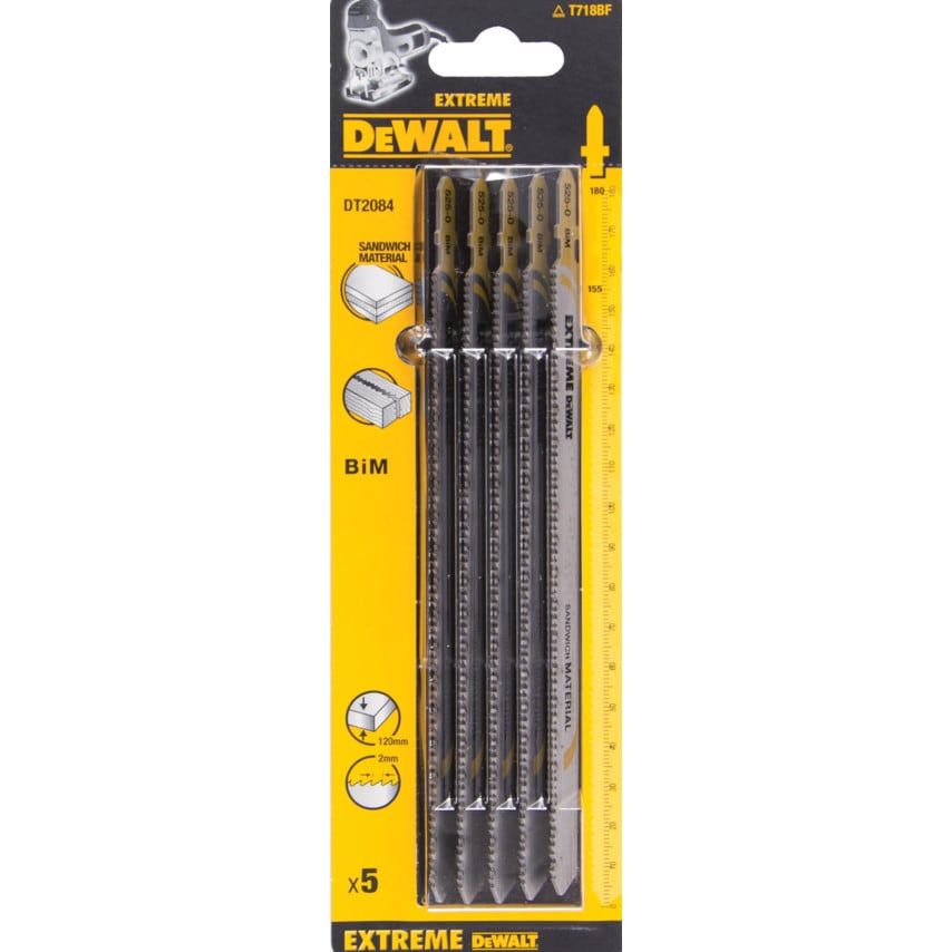 DT2084-QZ Jigsaw Blade T718BF x 5