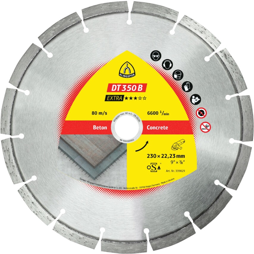 DT350B Diamond Blade 125X2.4X22.23mm