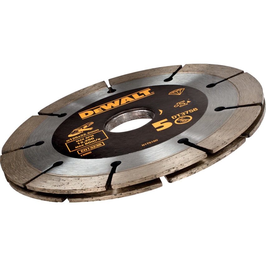 DT3758-QZ 125mm Twin Mortar Raking Blade Extreme 6.3mm Segments