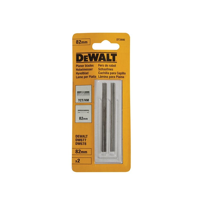 DT3906 TCT Reversible Planer Blades 82mm (Pack 2) DEWDT3906QZ