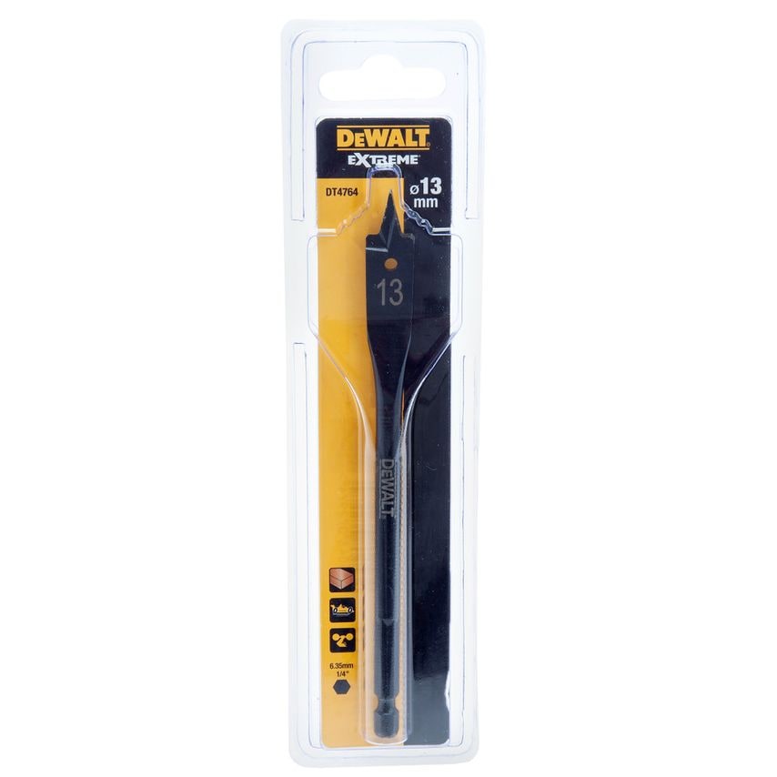 DT4764 Extreme Impact Flat Drill Bit 13 X 152mm
