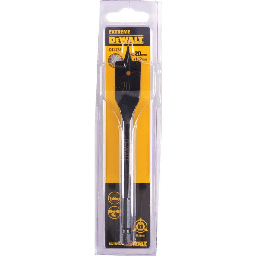 DT4769-QZ 22mm Extreme Impact Flatwood Drill Bits x 152mm