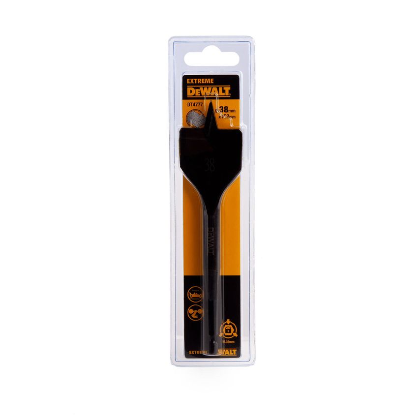 DT4777 Extreme Impact Flat Drill Bit 38 X 152mm