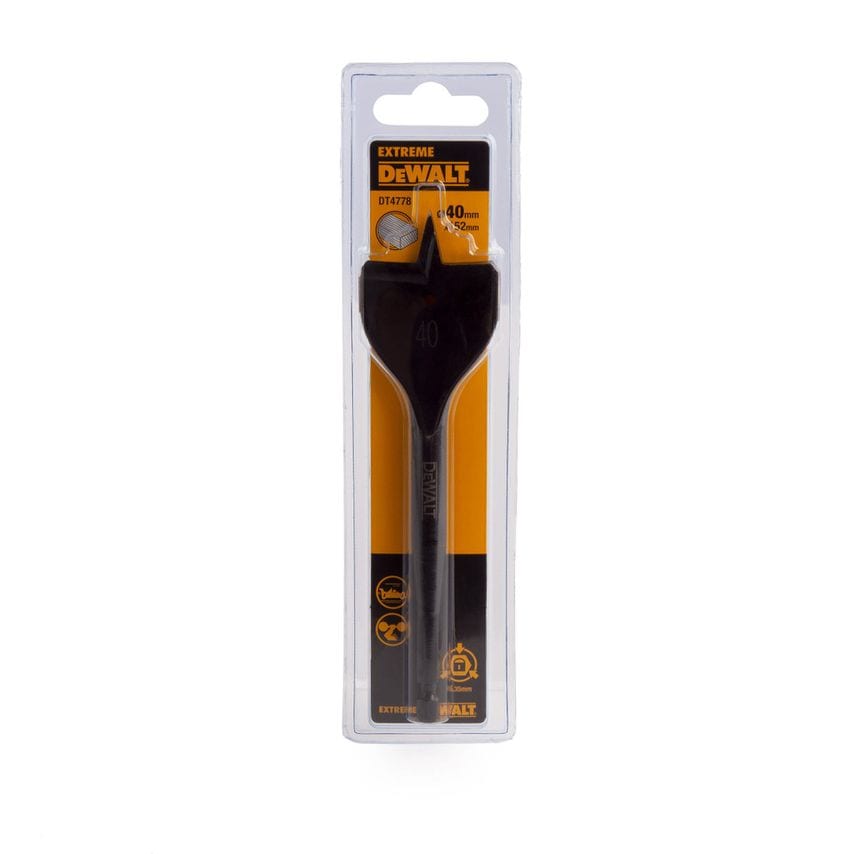 DT4778 Extreme Impact Flat Drill Bit 40 x 152mm