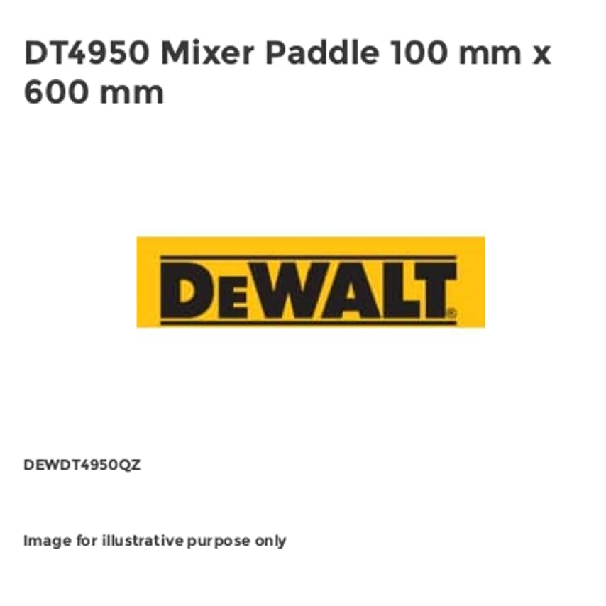 DT4950 Mixer Paddle 100 mm x 600 mm