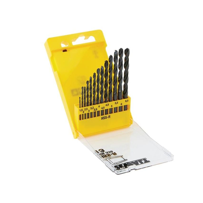 DT5912 HSS Jobber Drill Bit Set, 13 Piece DEWDT5912QZ