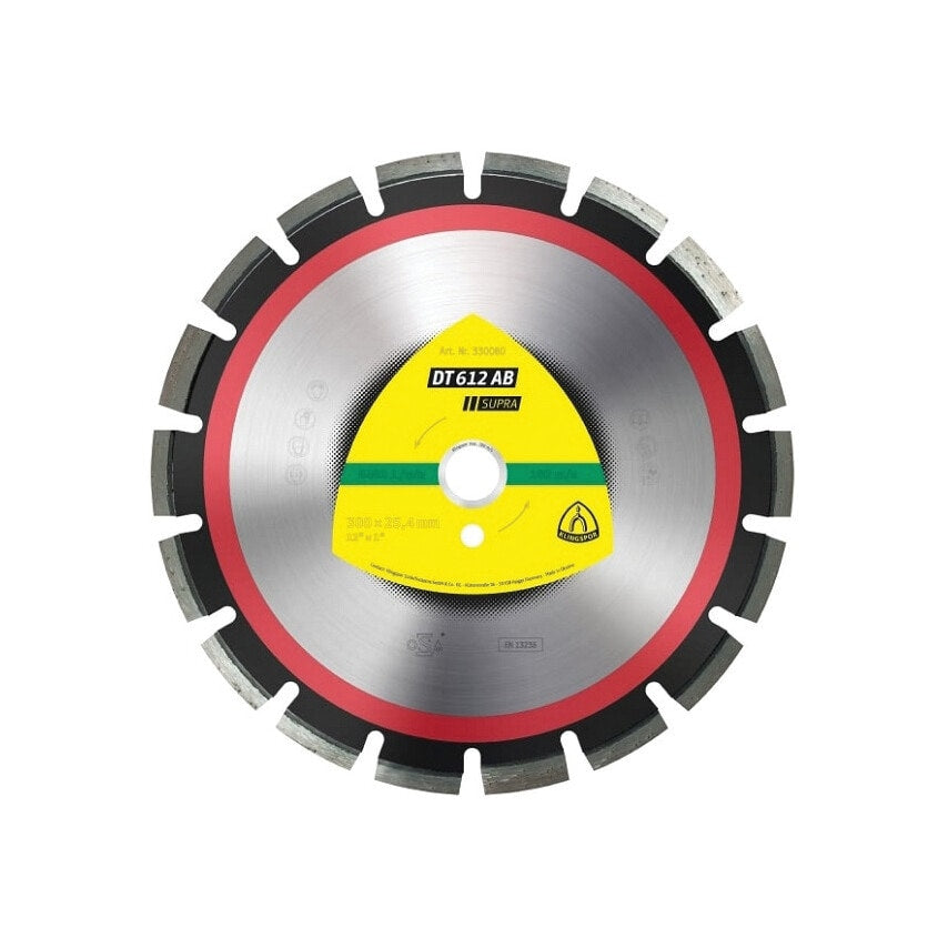 DT612AB Supra 300 x 20mm Asphalt & Concrete Petrol Saw Diamond Cutting Blade