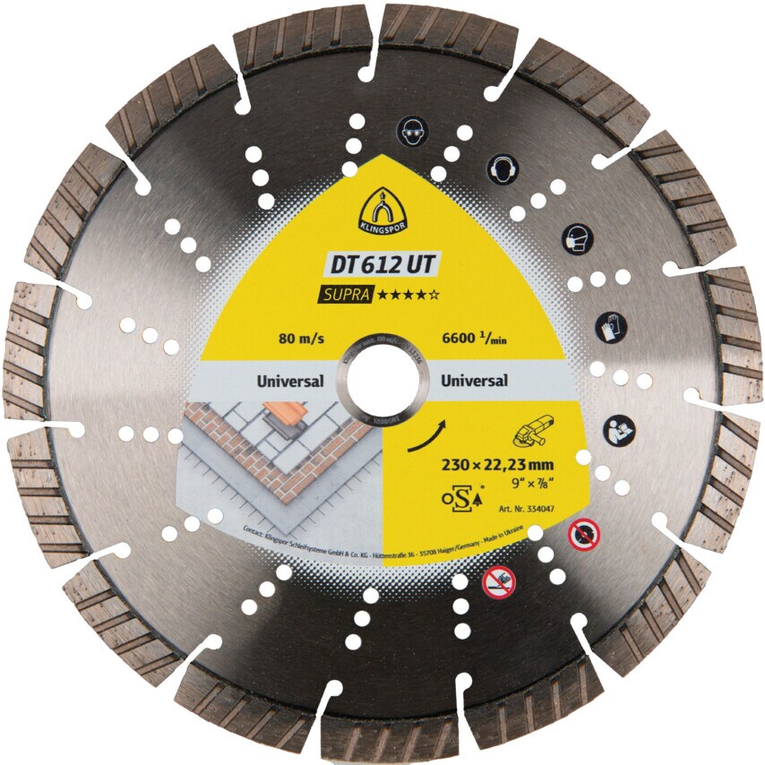 DT612UT Diamond Blade 400X3.6X20mm