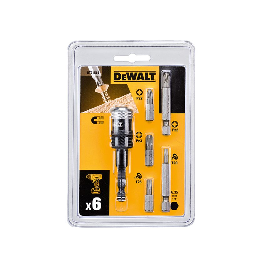 DT71514-QZ Extreme Impact Ready Rapid Load Screwdriving Set, 6 Piece DEWDT71514QZ