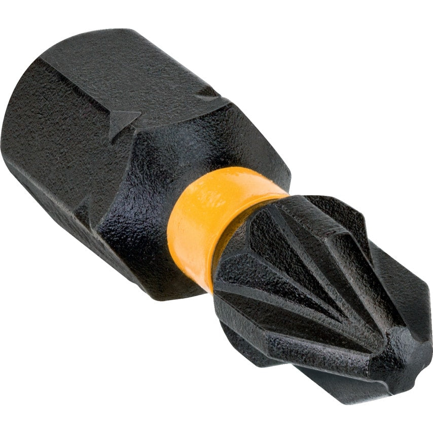 DT7387T-QZ Pozidriv PZ2 x 25mm Extreme Impact Torsion Screwdriver Bit, Pack of 5