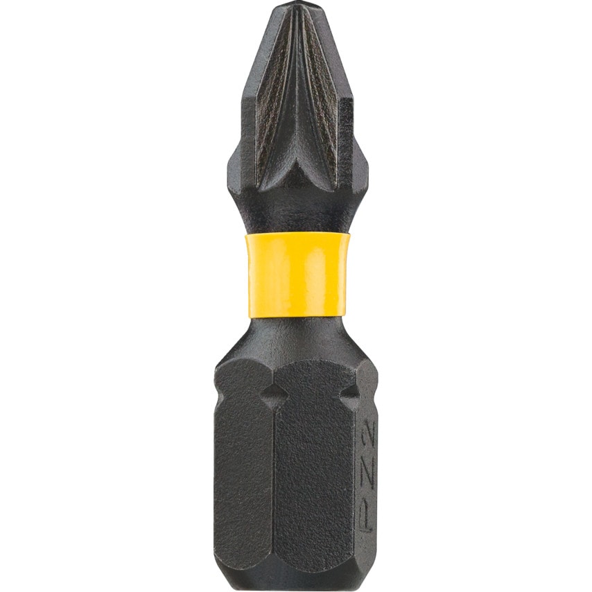 DT7387T-QZ Pozidriv PZ2 x 25mm Extreme Impact Torsion Screwdriver Bit, Pack of 5