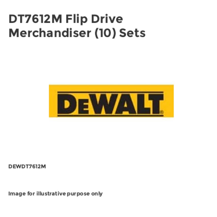 DT7612M Flip Drive Merchandiser (10) Sets DEWDT7612M