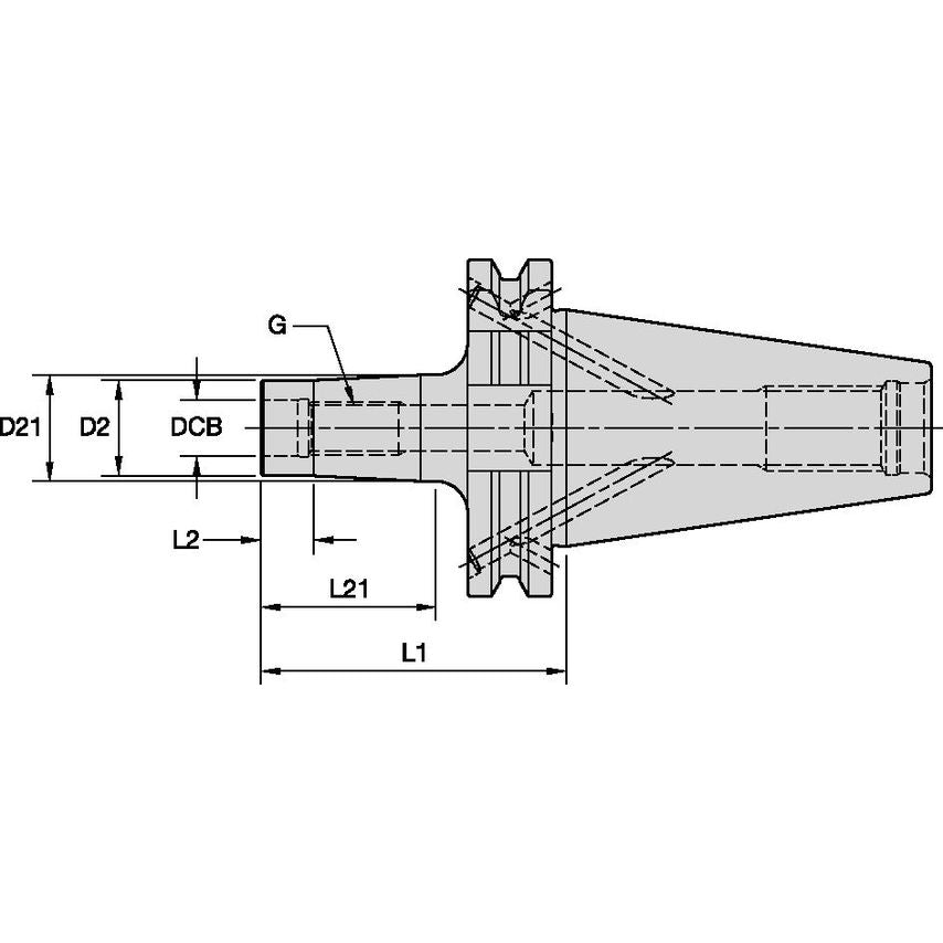 DV40BST16118m DV40 Screw on Adapter