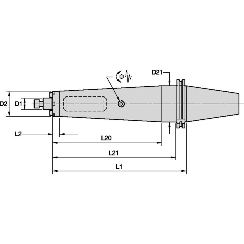 DV40BTDSMC22260m 22mm Tunable SMA x 260mm DV40