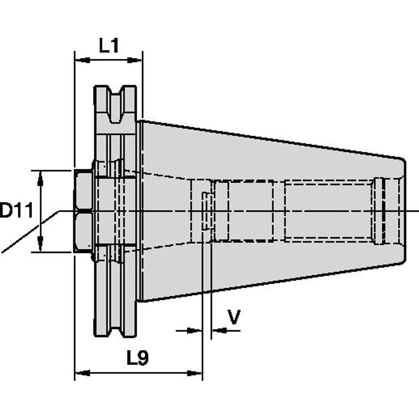 DV40SER32027m ER32 Short Collet Chuck DV40-V