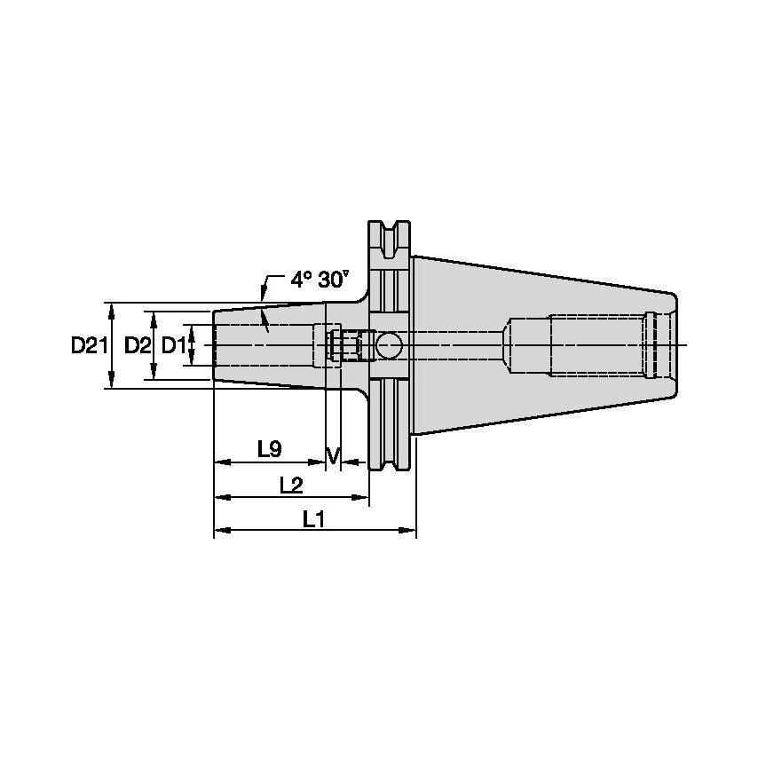 DV40TTGL20080m DV40 TT GL D=20mm L=80mm