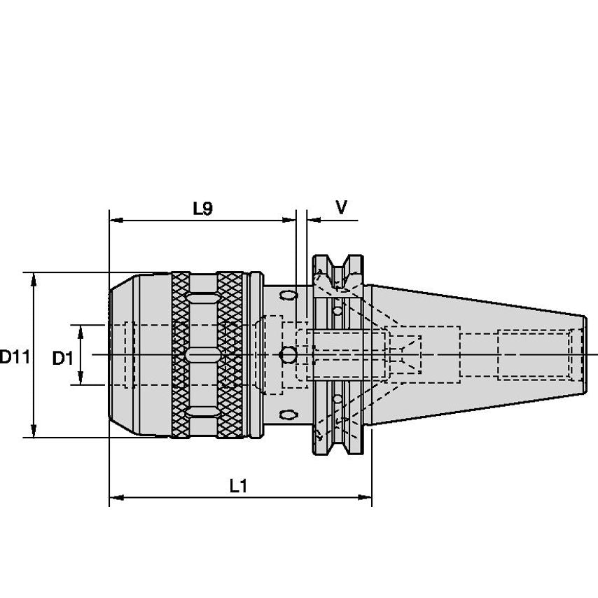 DV50BHPMC32165m 32mm Milling Chuck - DV50 Form