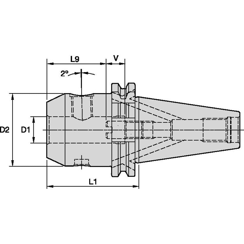 DV50BWN18063m Chuck DIN1835 Whistle Notch DV50 18 Bad