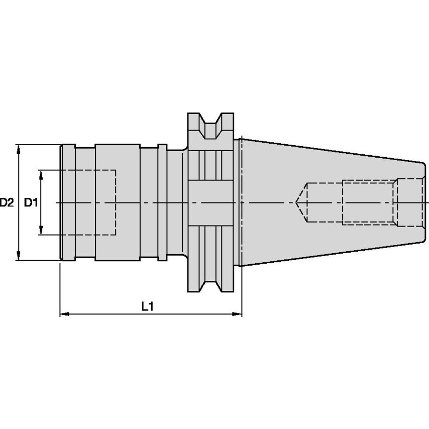 DV50STRC2089m RC2 Solid Tap Chuck D=50 L1