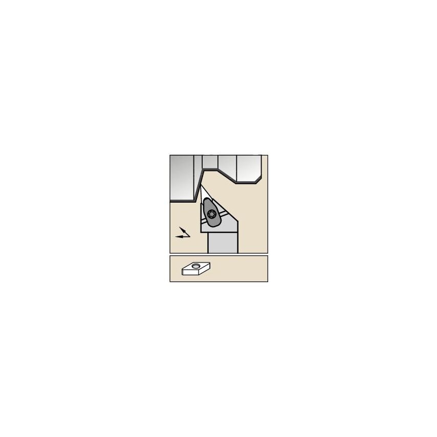DVJNR123CKC3 D Clamping Holder W0.75 L5.00