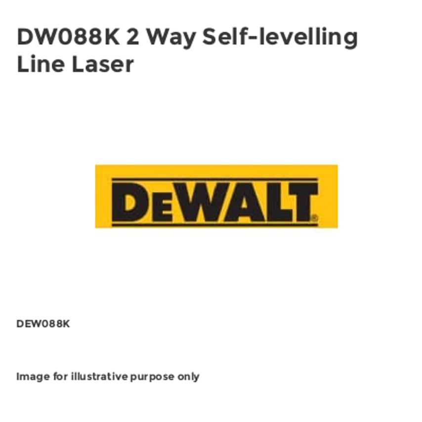 DW088K 2 Way Self-levelling Line Laser DEW088K