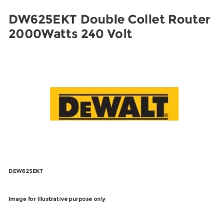 DW625EKT Double Collet Router 2000Watts 240 Volt