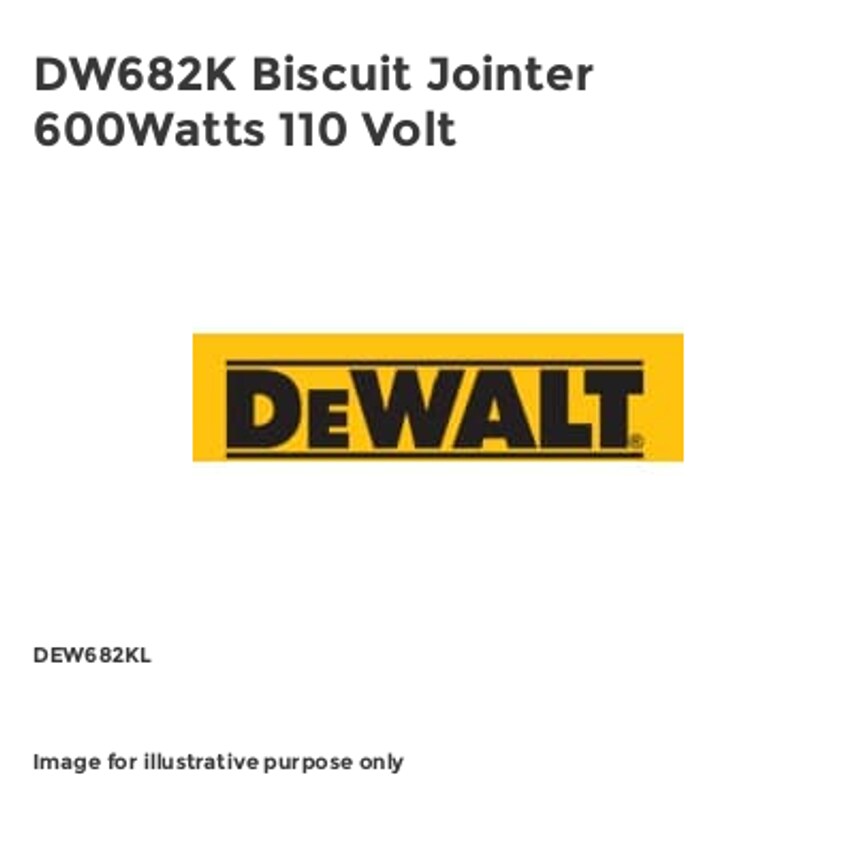 DW682K Biscuit Jointer 600Watts 110 Volt