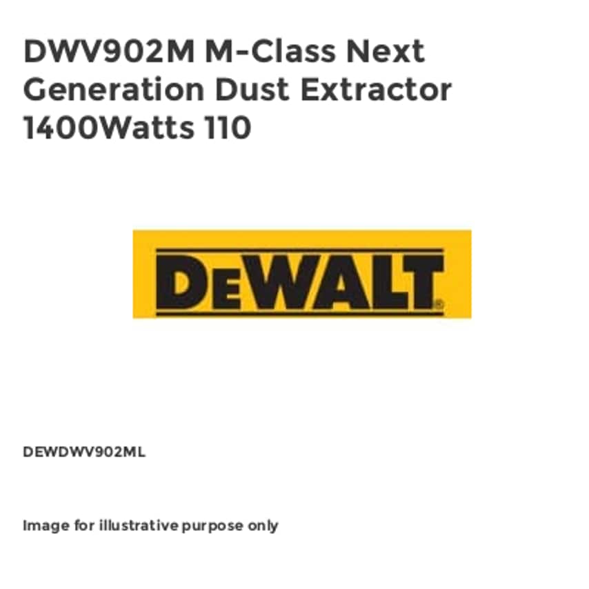 DWV902M M-Class Next Generation Dust Extractor 1400Watts 110