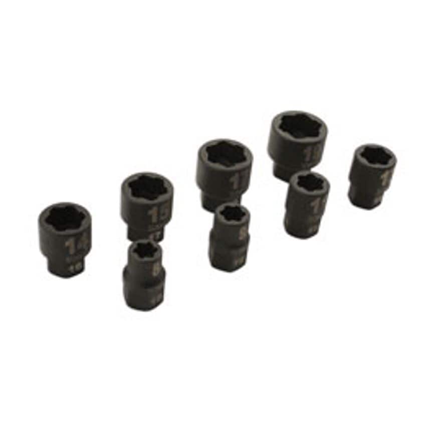 Damaged Nut/Bolt Remover 3/8"D 8 Piece