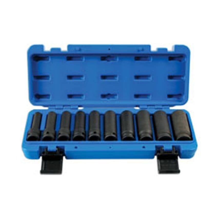 Deep Impact Socket Set 1/2"D 10 Piece