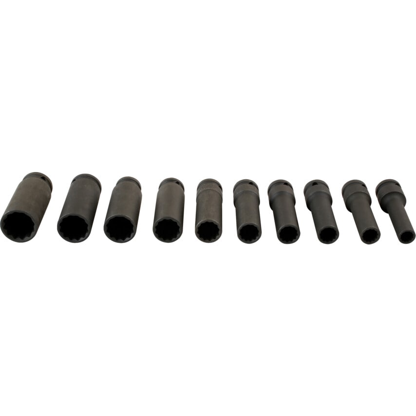 Deep Impact Socket Set 1/2inch Drive 10-Piece