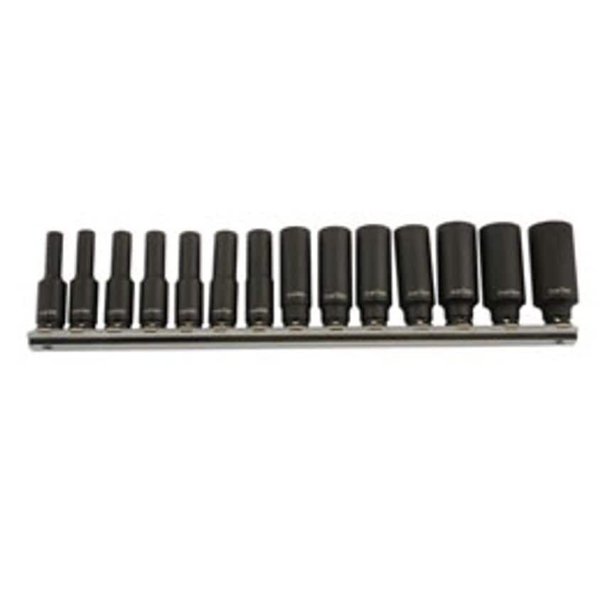 Deep Impact Socket Set 1/4"D 14 Piece