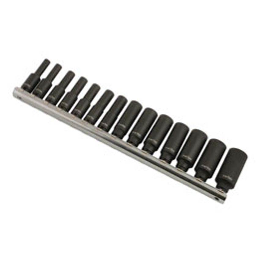 Deep Impact Socket Set 1/4"D 14 Piece