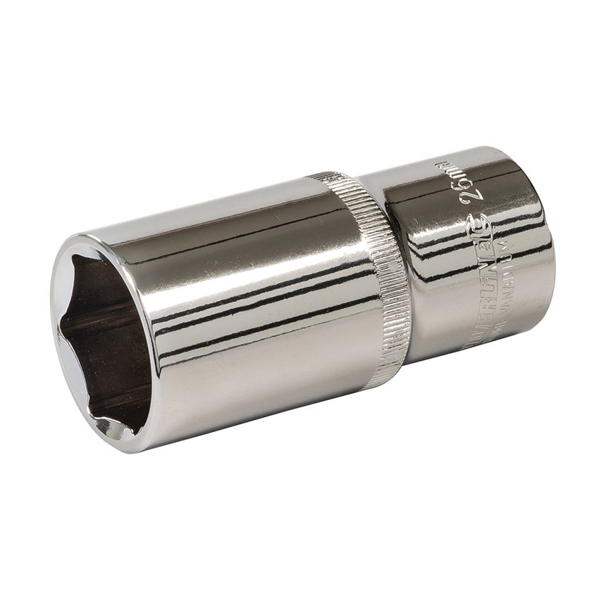 Deep Socket 1/2" Drive 6pt Metric 26mm