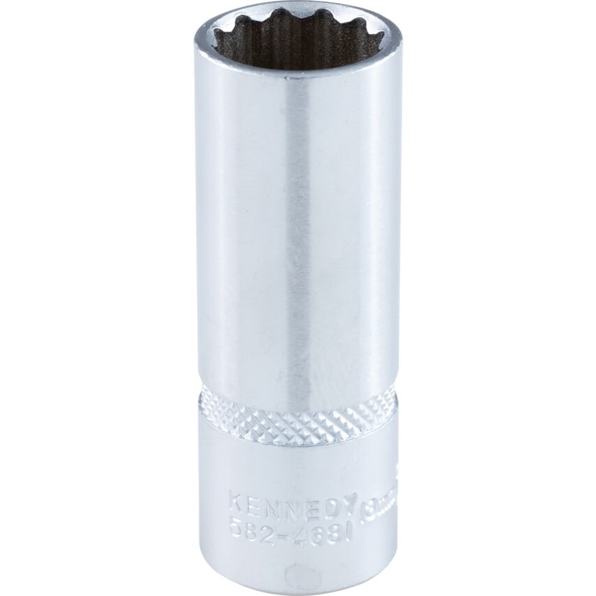 Deep Socket 13mm x 1/4" Square Drive Bi-hexagon Chrome Vanadium (12-Point)