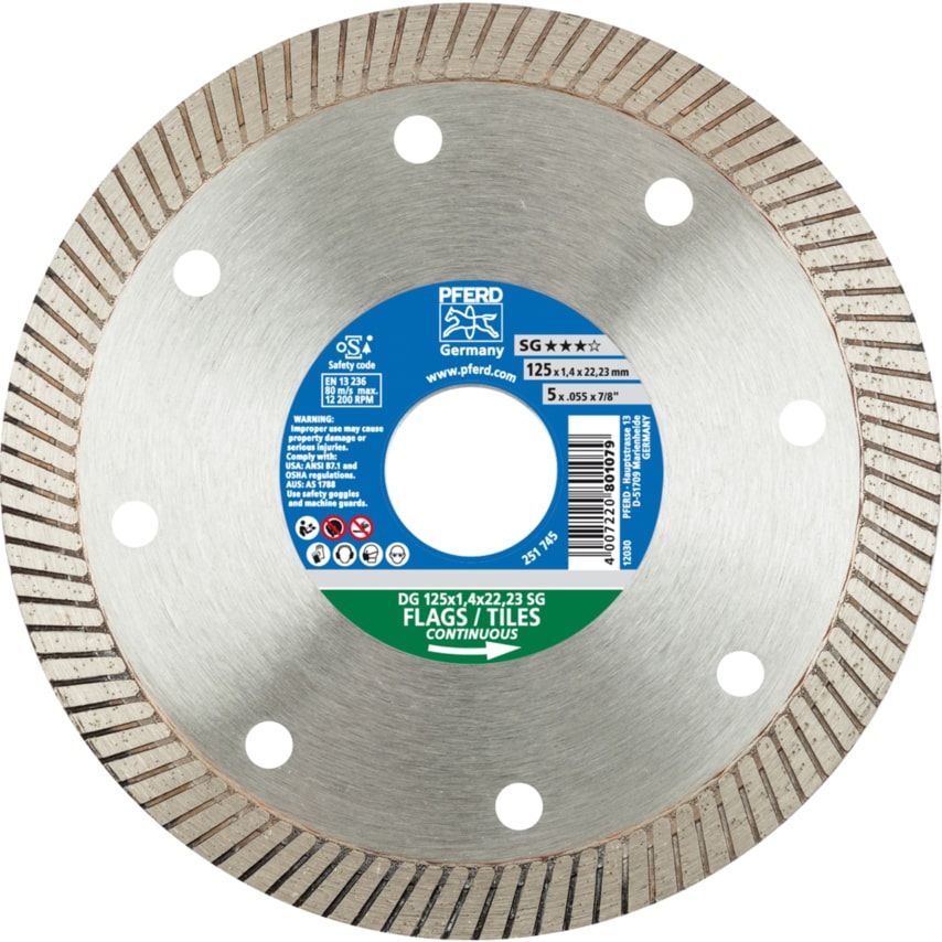 Dia Cut-off Whl DG 125X1,4X22,23 FL SG