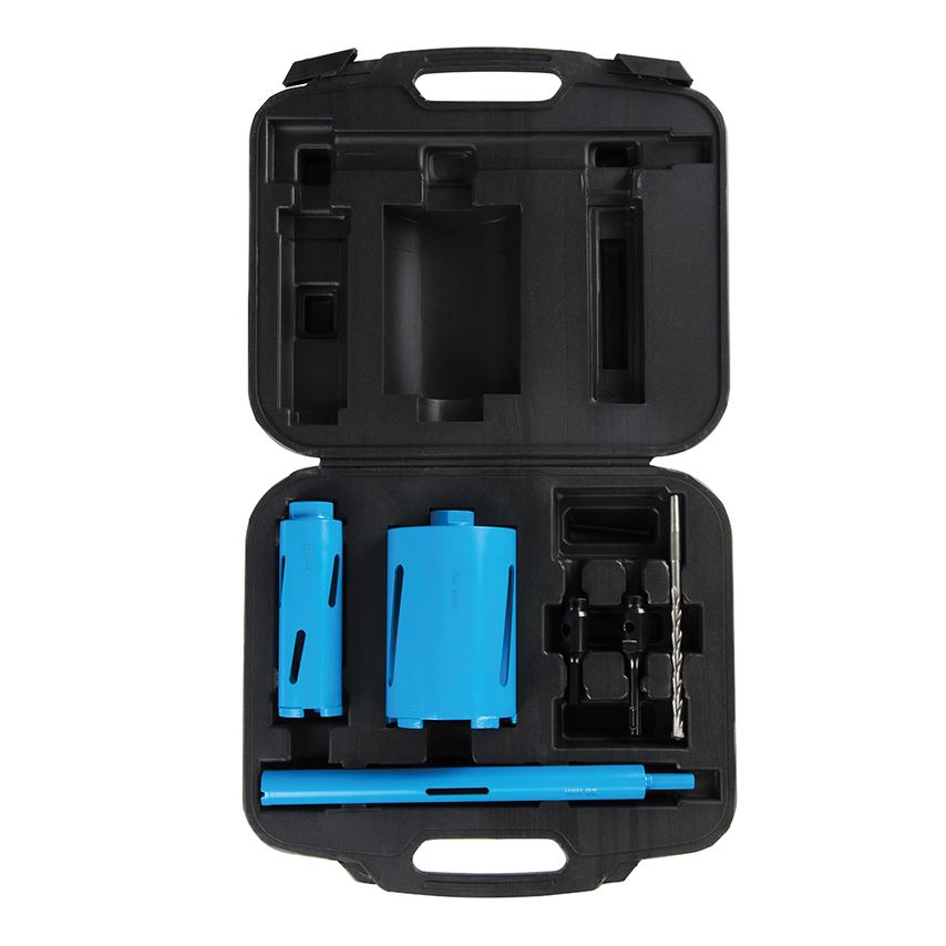 Diamond Core Drill Kit 3-Core 7 Piece 28, 52 & 107mm