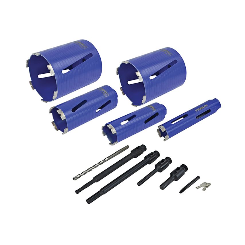 Diamond Core Drill Kit & Case Set of 11 FAIDCKIT11