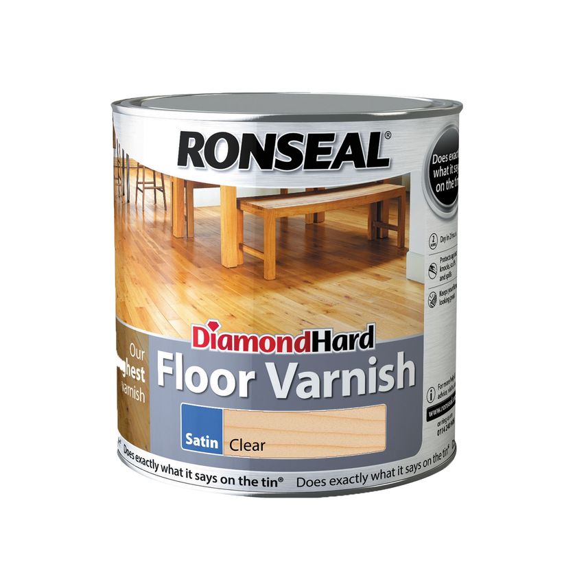 Diamond Hard Floor Varnish Satin 2.5 Litre