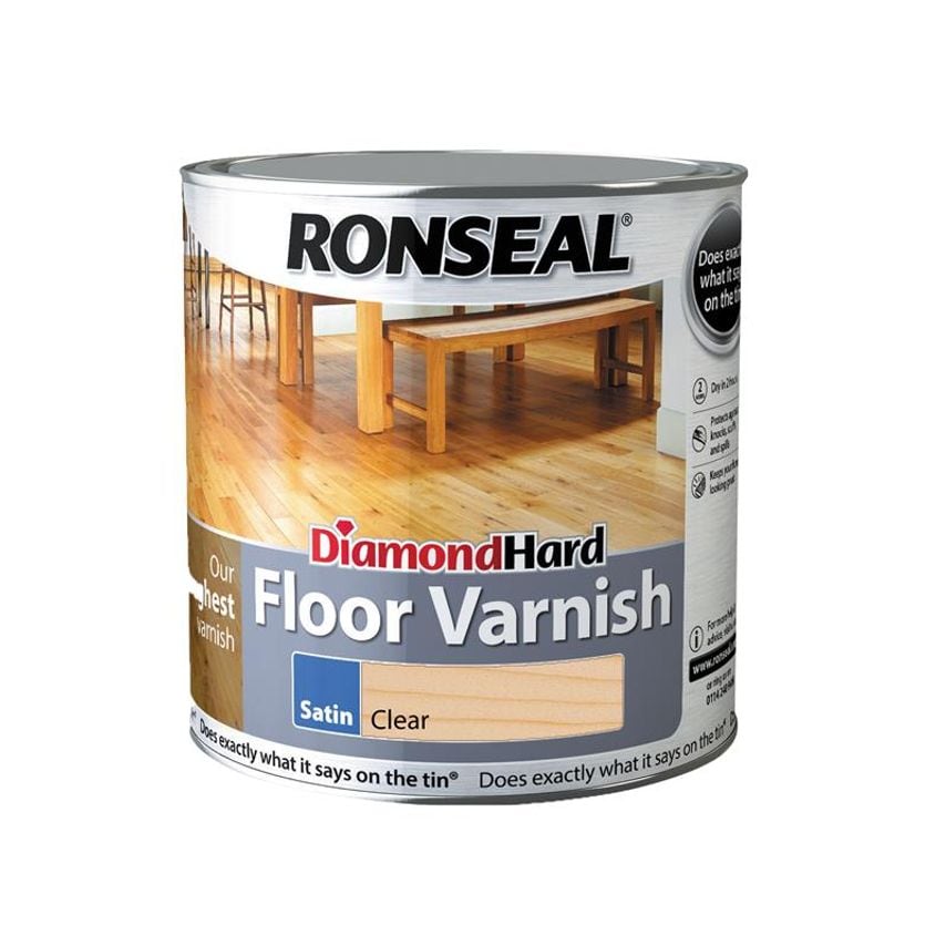 Diamond Hard Floor Varnish Satin 2.5 litre RSLDHFVS25L