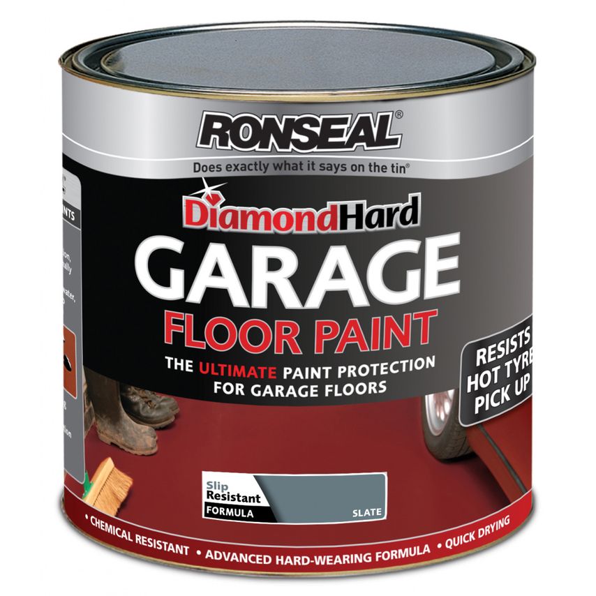 Diamond Hard Garage Floor Paint 2.5L Slate