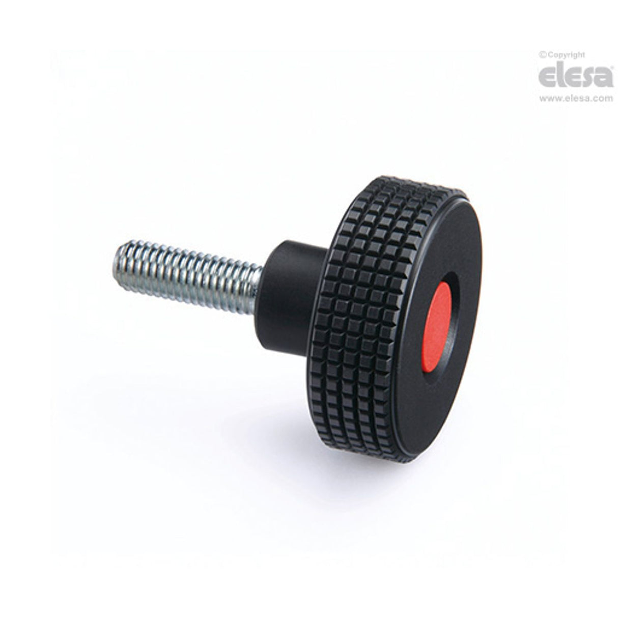 Diamond knurled knob-MBT.30 P-M5X20-C17 Green