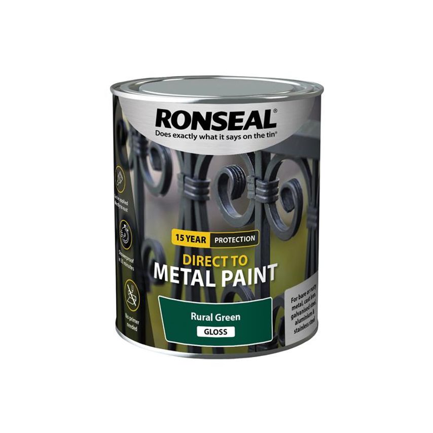 Direct to Metal Paint Rural Green Gloss 750ml RSLDTMRGG750