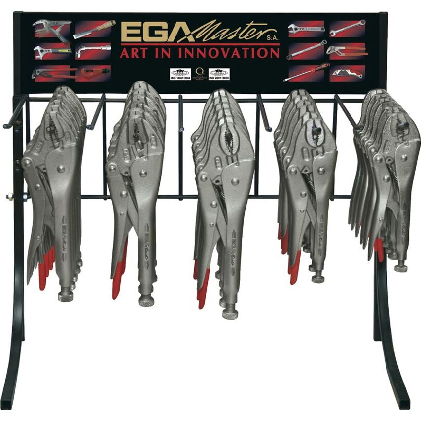 Display of 30 Grip Pliers 55573
